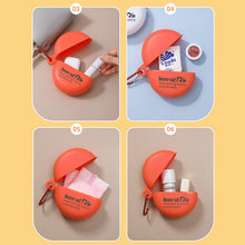 Plastic Round Multi - Purpose Empty Storage Box with Keychain (1 Pc) - justgrabit.in | Just Grab It