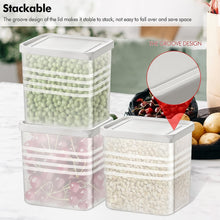 Transparent Square Plastic Food Storage Container Set (6 Pc) - justgrabit.in | Just Grab It
