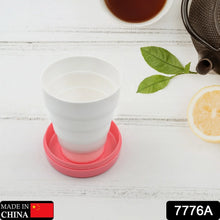 Portable Travelling Cup / Tumbler With Lid Folding / Pocket Glass (Pack of 1) - Justgrabit Inc.