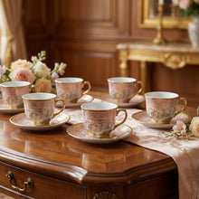Premium Floral Porcelain Tea Cup and Saucer Set (12 Pc Set) - justgrabit.in | Just Grab It