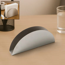 Stainless Steel Half - Moon Shaped Tissue Paper Napkin Holder Stand (1 Pc) - Justgrabit Inc.