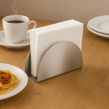 Stainless Steel Half - Moon Shaped Tissue Paper Napkin Holder Stand (1 Pc) - Justgrabit Inc.