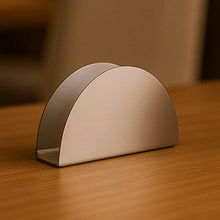 Stainless Steel Half - Moon Shaped Tissue Paper Napkin Holder Stand (1 Pc) - Justgrabit Inc.