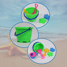 Beach Sand Castle Toy Set for Kids - 6 Pcs Summer Play - justgrabit.in | Just Grab It