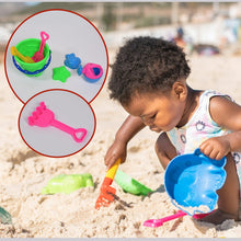Beach Sand Castle Toy Set for Kids - 6 Pcs Summer Play - justgrabit.in | Just Grab It