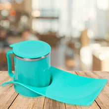 Snack Tray with 350ml Steel Cup for Kids & Home Use - justgrabit.in | Just Grab It