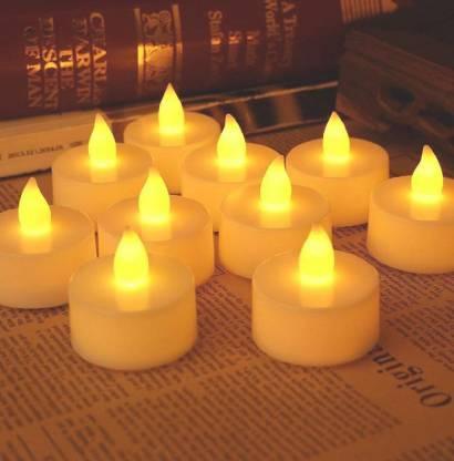 Festival Decorative - LED Tealight Candles, Diwali (White, 24 Pcs) - Justgrabit Inc.