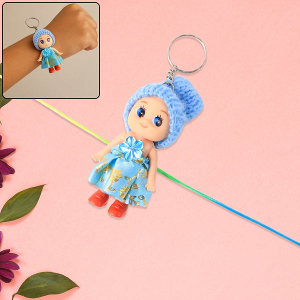 2 - in - 1 Kids Doll Bracelet Keychain – Stylish Soft Toy Bracelet & Bag Charm - justgrabit.in | Just Grab It
