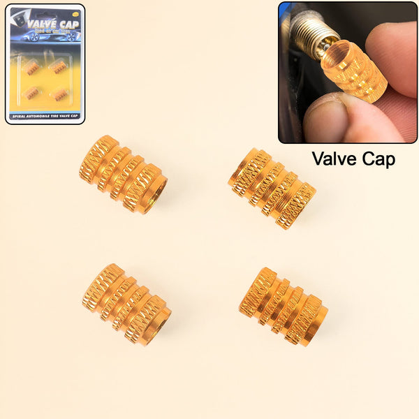 Tire Valve Stem Caps Fit 4pcs Silver - justgrabit.in | Just Grab It