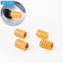 Tire Valve Stem Caps Fit 4pcs Silver - justgrabit.in | Just Grab It