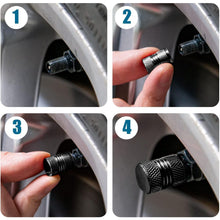 Tire Valve Stem Caps Fit 4pcs Silver - justgrabit.in | Just Grab It