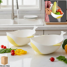 Plastic Rice Pulses Fruits Vegetable Noodles Pasta Washing Bowl and Strainer (2 Pc) - justgrabit.in | Just Grab It