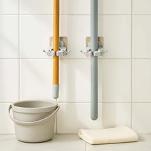 Wall Mounted Mop and Broom Holder Clip (2 Pc) - justgrabit.in | Just Grab It