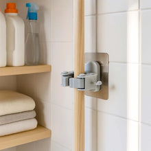 Wall Mounted Mop and Broom Holder Clip (2 Pc) - justgrabit.in | Just Grab It