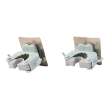 Wall Mounted Mop and Broom Holder Clip (2 Pc) - justgrabit.in | Just Grab It