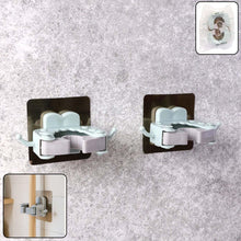 Wall Mounted Mop and Broom Holder Clip (2 Pc) - justgrabit.in | Just Grab It