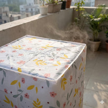 Waterproof & Dustproof Floral Washing Machine Cover (62×56×83 cm) - justgrabit.in | Just Grab It