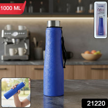 Classic Stainless Steel Water Bottle Blue Color (1000 ML, 1 Piece) - justgrabit.in | Just Grab It