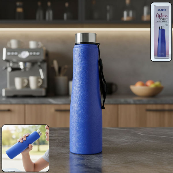 Classic Stainless Steel Water Bottle Blue Color (1000 ML, 1 Piece) - justgrabit.in | Just Grab It