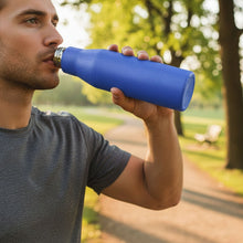 Classic Stainless Steel Water Bottle Blue Color (1000 ML, 1 Piece) - justgrabit.in | Just Grab It