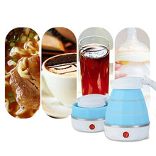 Silicone Foldable Collapsible Electric Water Kettle Camping Boiler - justgrabit.in | Just Grab It