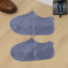 Grey Non - Slip Silicone Rain Reusable Anti skid Waterproof Fordable Boot (1 Pair) - justgrabit.in | Just Grab It
