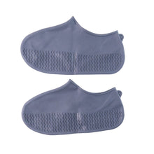 Grey Non - Slip Silicone Rain Reusable Anti skid Waterproof Fordable Boot (1 Pair) - justgrabit.in | Just Grab It