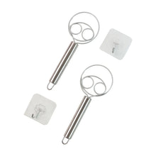 2 - Piece Stainless Steel Spiral Hand Whisk - (2 Pc / Set) - justgrabit.in | Just Grab It