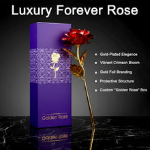 24K Artificial Golden Rose / Gold Red Rose with Gift Box (10 inches) - justgrabit.in | Just Grab It