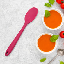 Multipurpose Silicone Spoon, Silicone Basting Spoon Non - Stick Kitchen Utensils Household Gadgets Heat - Resistant Non Stick Spoons Kitchen Cookware Items For Cooking and Baking (6 Pcs Set) - justgrabit.in | Just Grab It