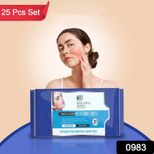 Refreshing Wet Wipes for Face | Facial Cleansing | Refreshing & Skin Hydration| Soothing for skin | pH Balance & Alcohol Free | Nourishing with Fruit extract | 25 Wipes - Justgrabit Inc.
